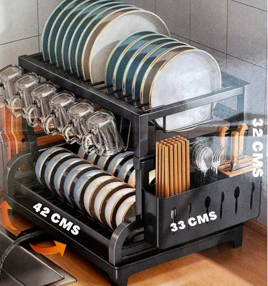 Escurridor de dos pisos.