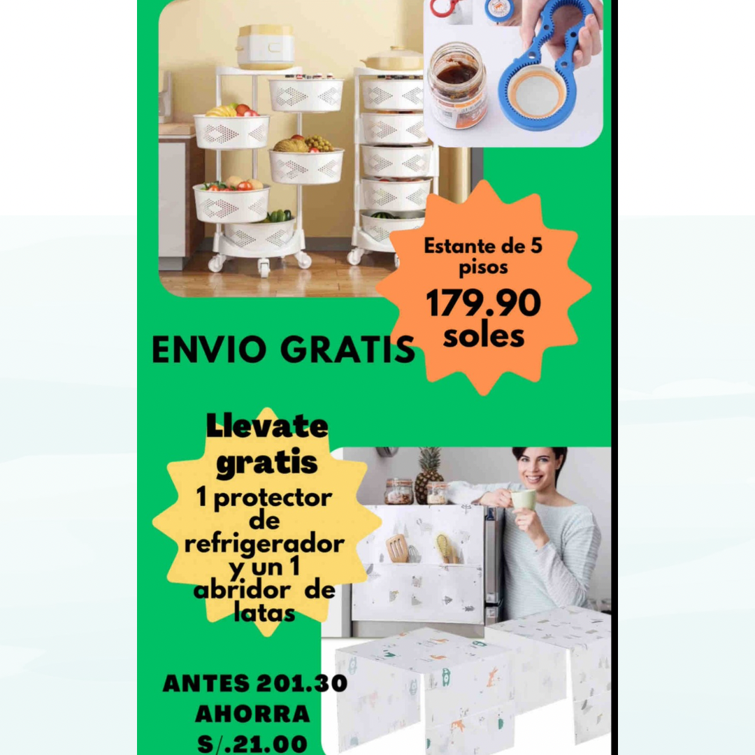 Estante giratorio 5 niveles