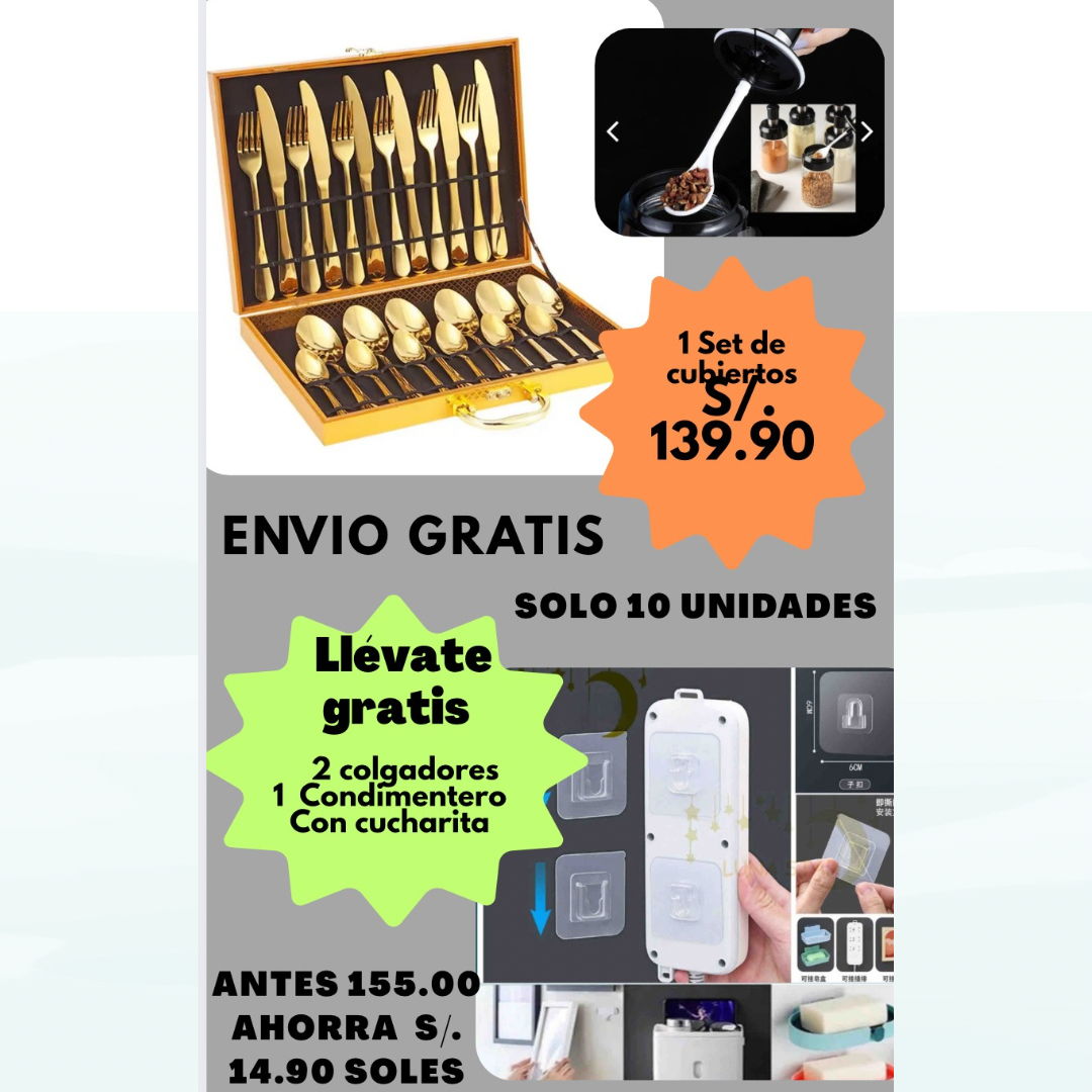 Combo mesa elegante / Set de 24 cubiertos / set de paleta y brocha