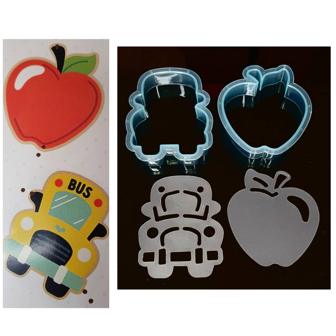 "Set de dos cortadores de galletas "