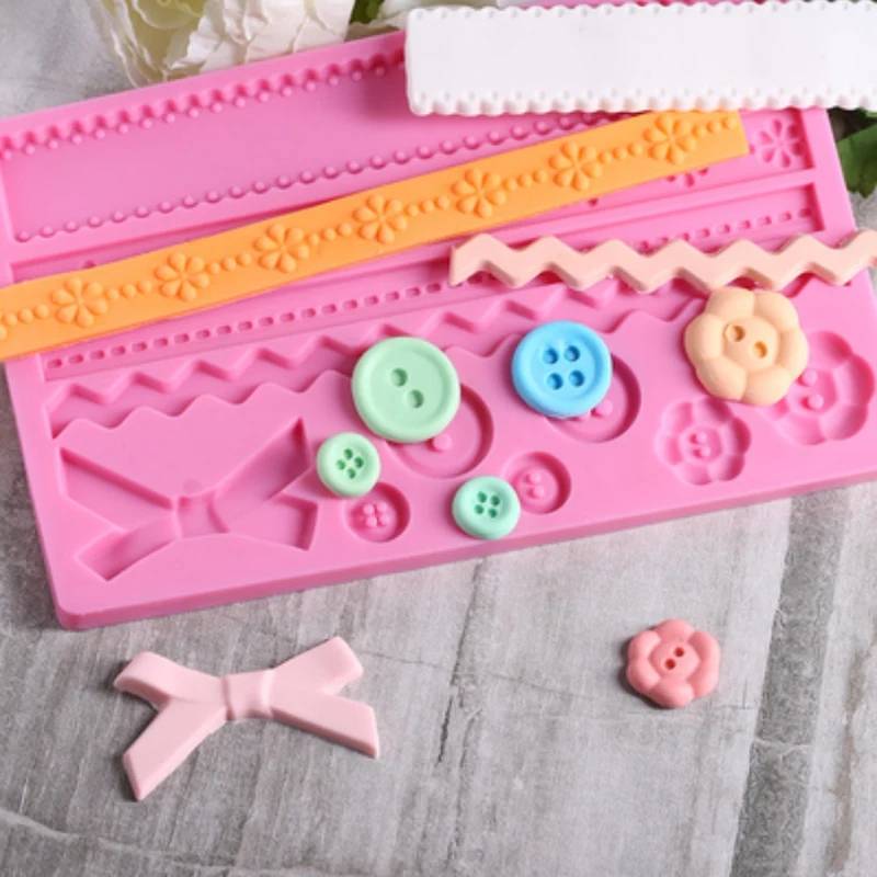 "Silicona de botones "