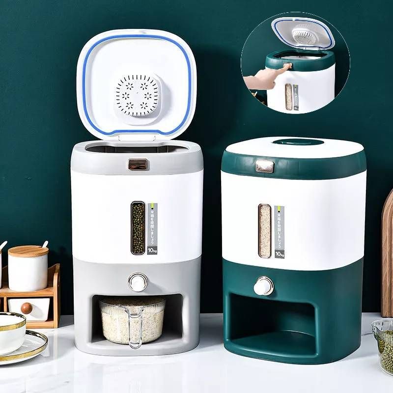 Dispensador de arroz de 10 kilos