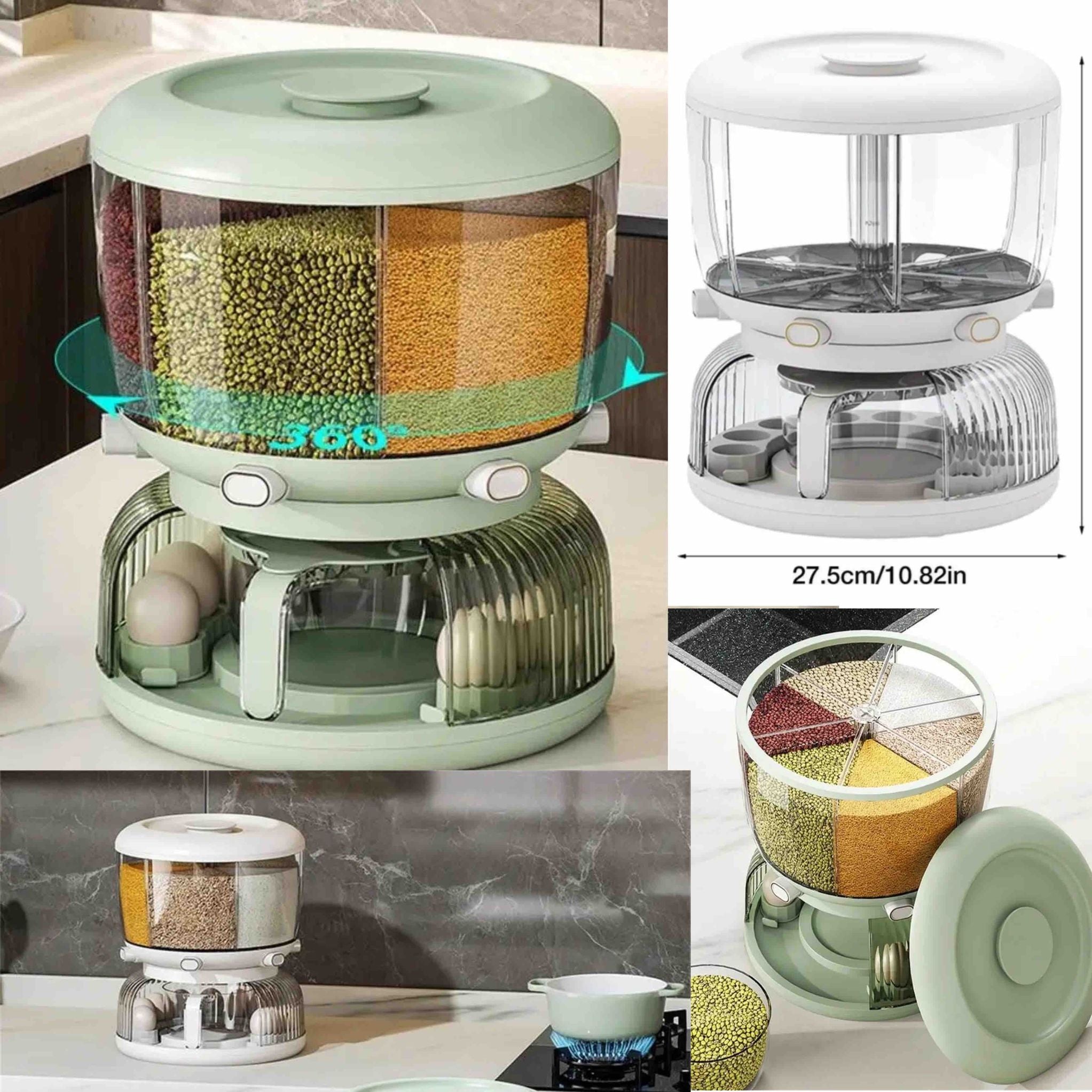 Dispensador de granos y de huevos