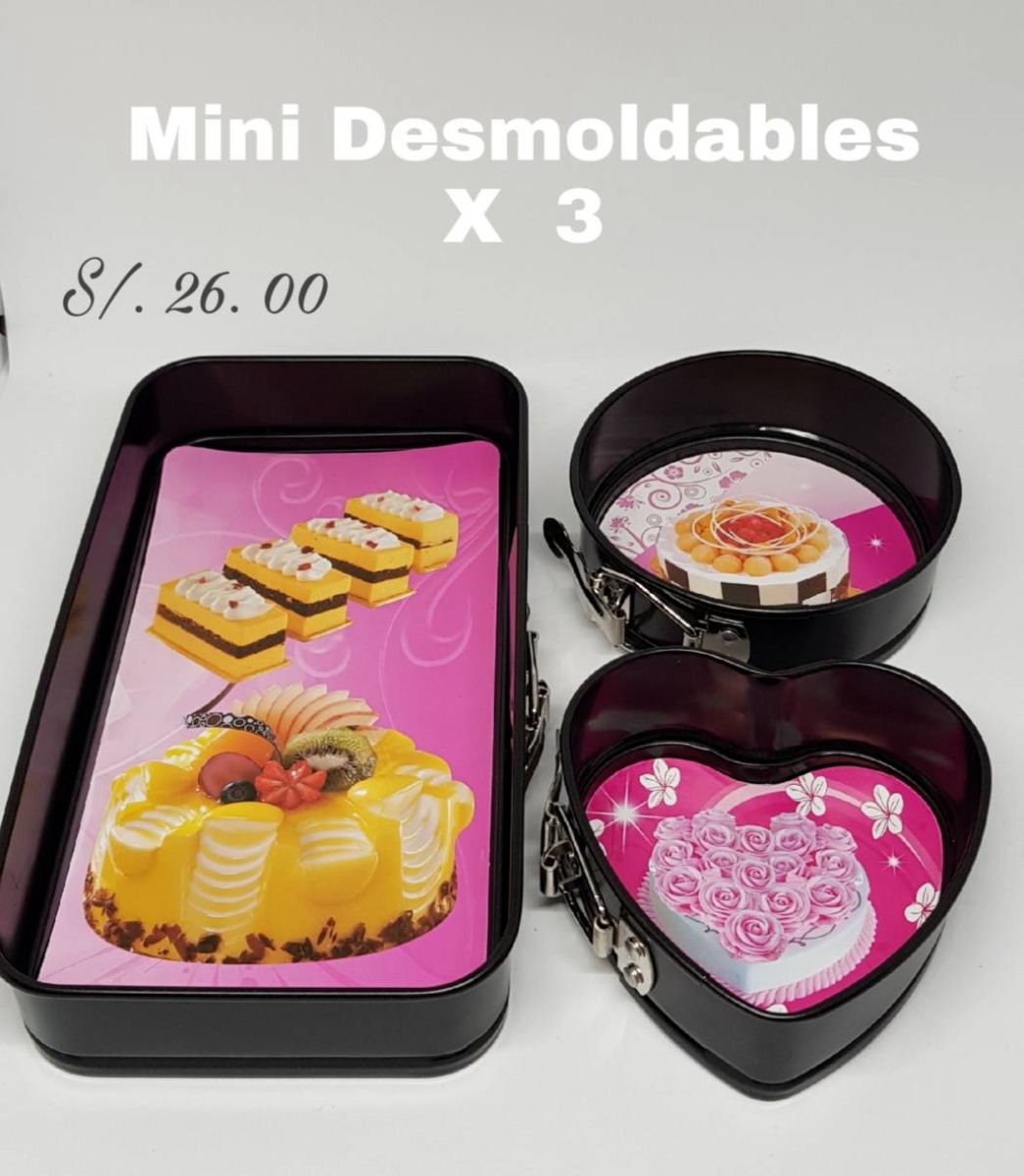 Mini Desmoldables x 3