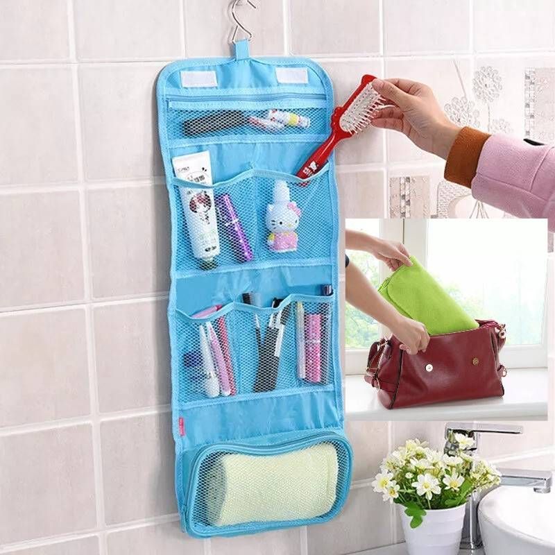 Neceser colgante para viaje.