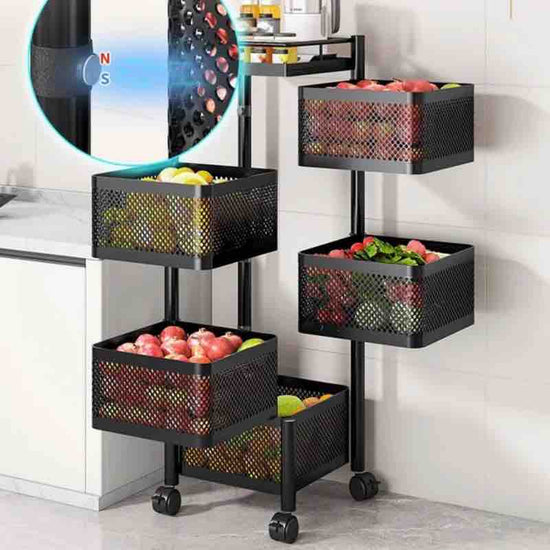 Estante giratorio cuadrado