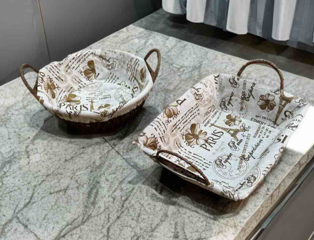 Paneras, de metal y tela