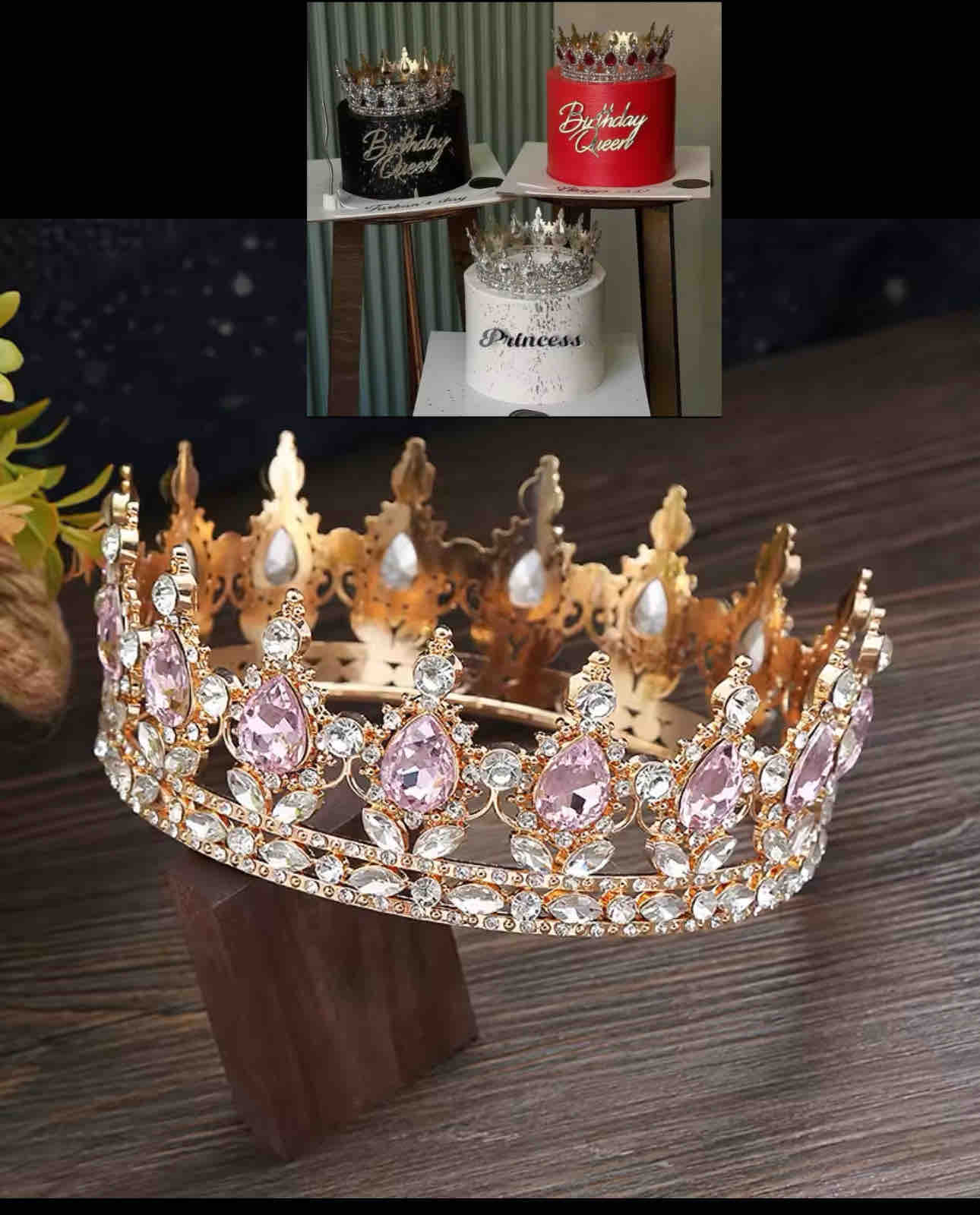 Corona grande para decoración de tortas.