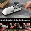 Afilador de cuchillo multifuncional. Con piedra rotativa