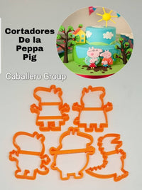 Cortadores de la peppa pig