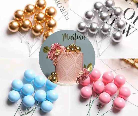 Esferas para decoración de tortas