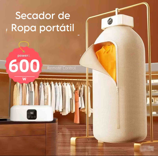 Secador de ropa portátil.