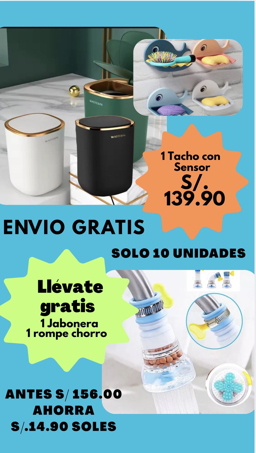 Tacho Inteligente con Sensor Automático - Cero Contacto.