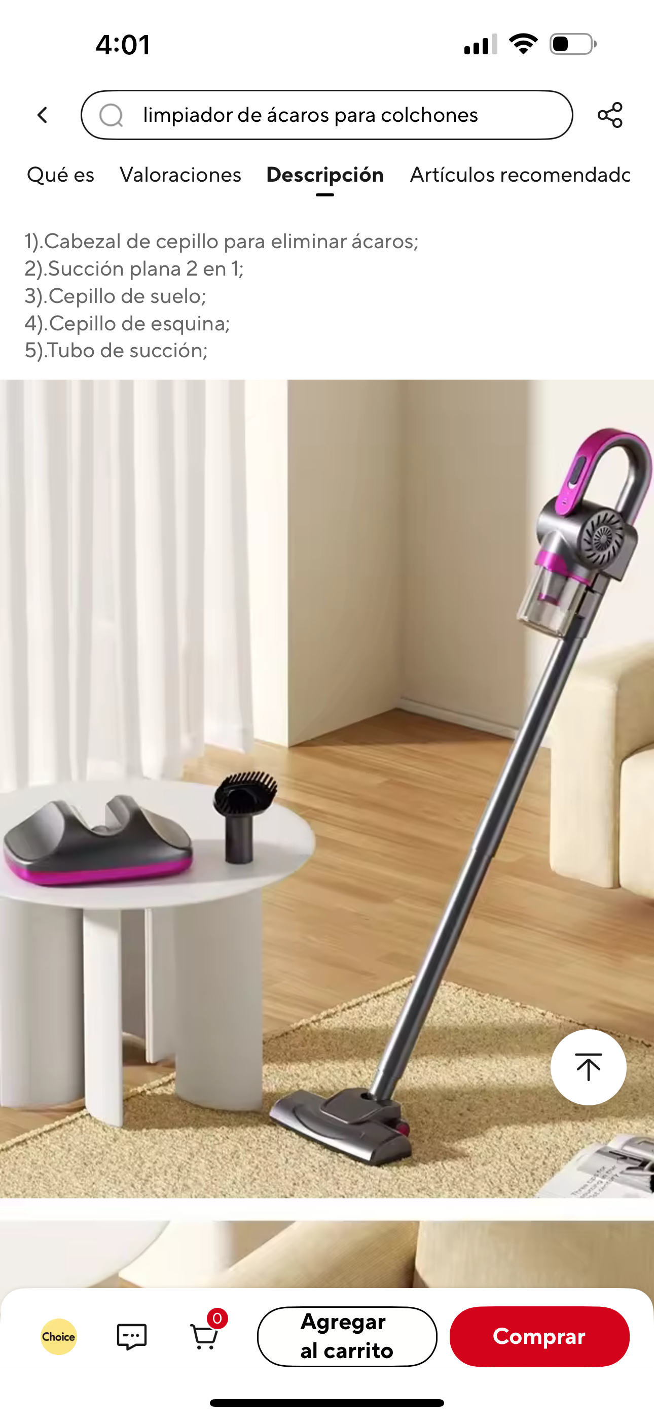 Aspiradora inalámbrica