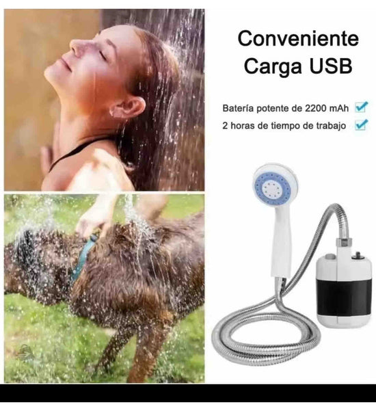 Ducha portátil para exteriores.