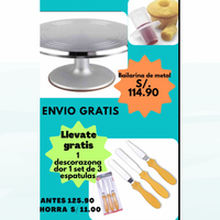 Combo bailarina / Set de 3 Espátulas / Descorazonador para cupcakes