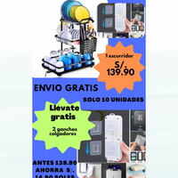 Combo cocina organizada Escurridor 3 pisos / 1 rompe chorro