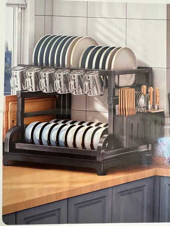 Escurridor de dos pisos.