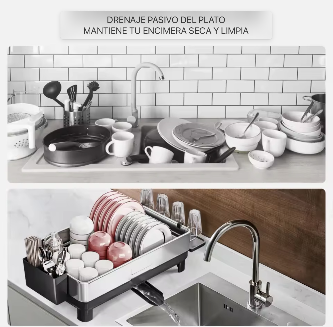 Escurridor de un piso PREMIUM