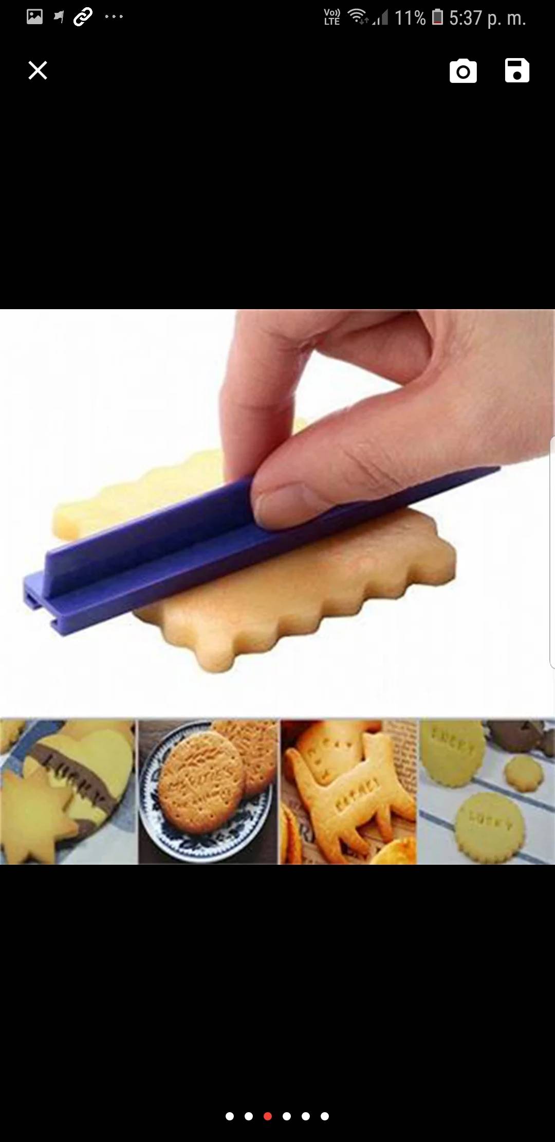 "Marcador de letras para galletas y masa elástica"