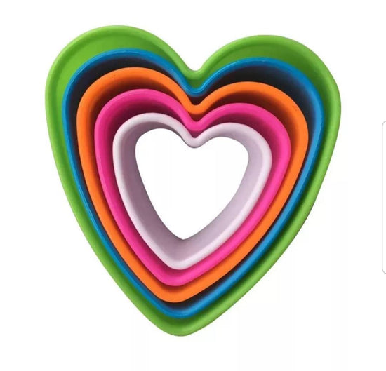 Cortador de colores corazón