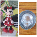 Cara de Mickey y Minie en acrílico 4 cms chico