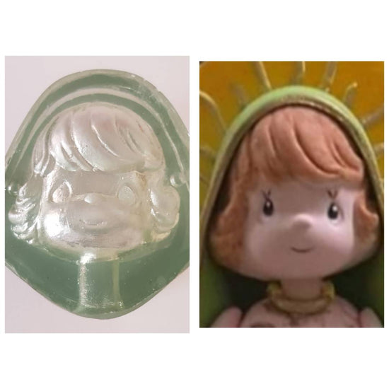 Cara de niña, acrilico