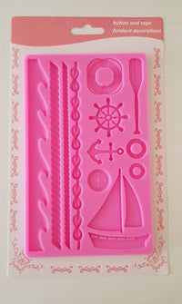 "Silicona marina con ancla "