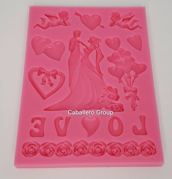 "Molde de silicona love "