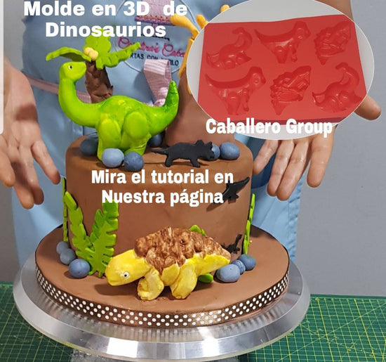 "Dinosaurios de silicona 3D"