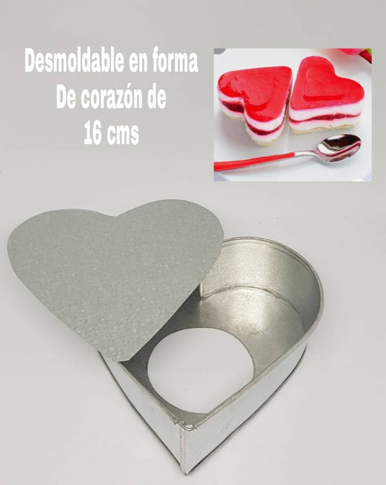 "Desmoldable corazón 16 cms"