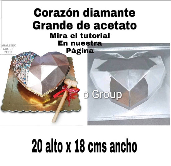 Corazón diamante grande