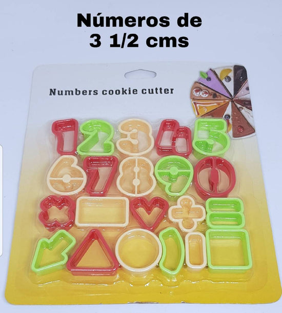 "Números de 3 1/2 cms "