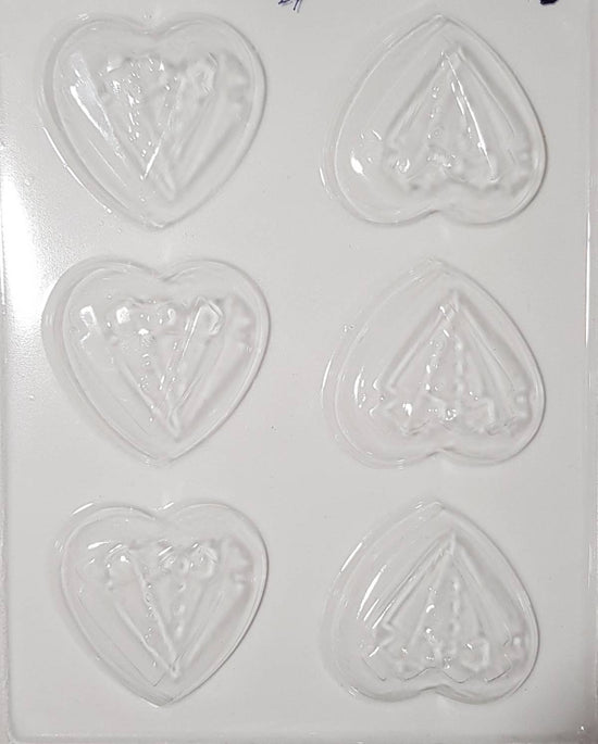 "Molde de corazones c14"