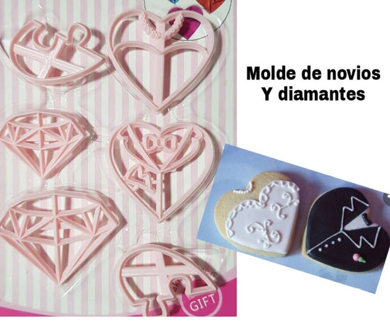 Cortador de novios y diamantes ml-2434