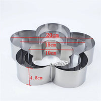 "Molde para Cheesecake, mousse flor mn52 de 3 tamaños"