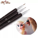 "Juego de pinceles para delinear"