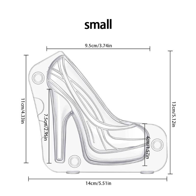 "zapato chico para chocolate "