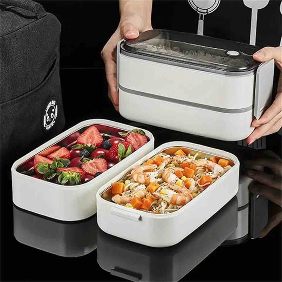 Contenedor de comida dos pisos