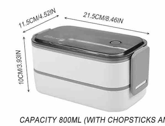 Contenedor de comida dos pisos