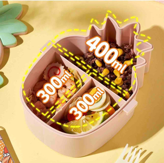 Contenedor para alimentos con divisiones