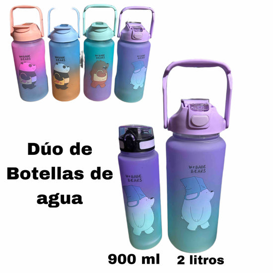 Dúo de botellas de agua