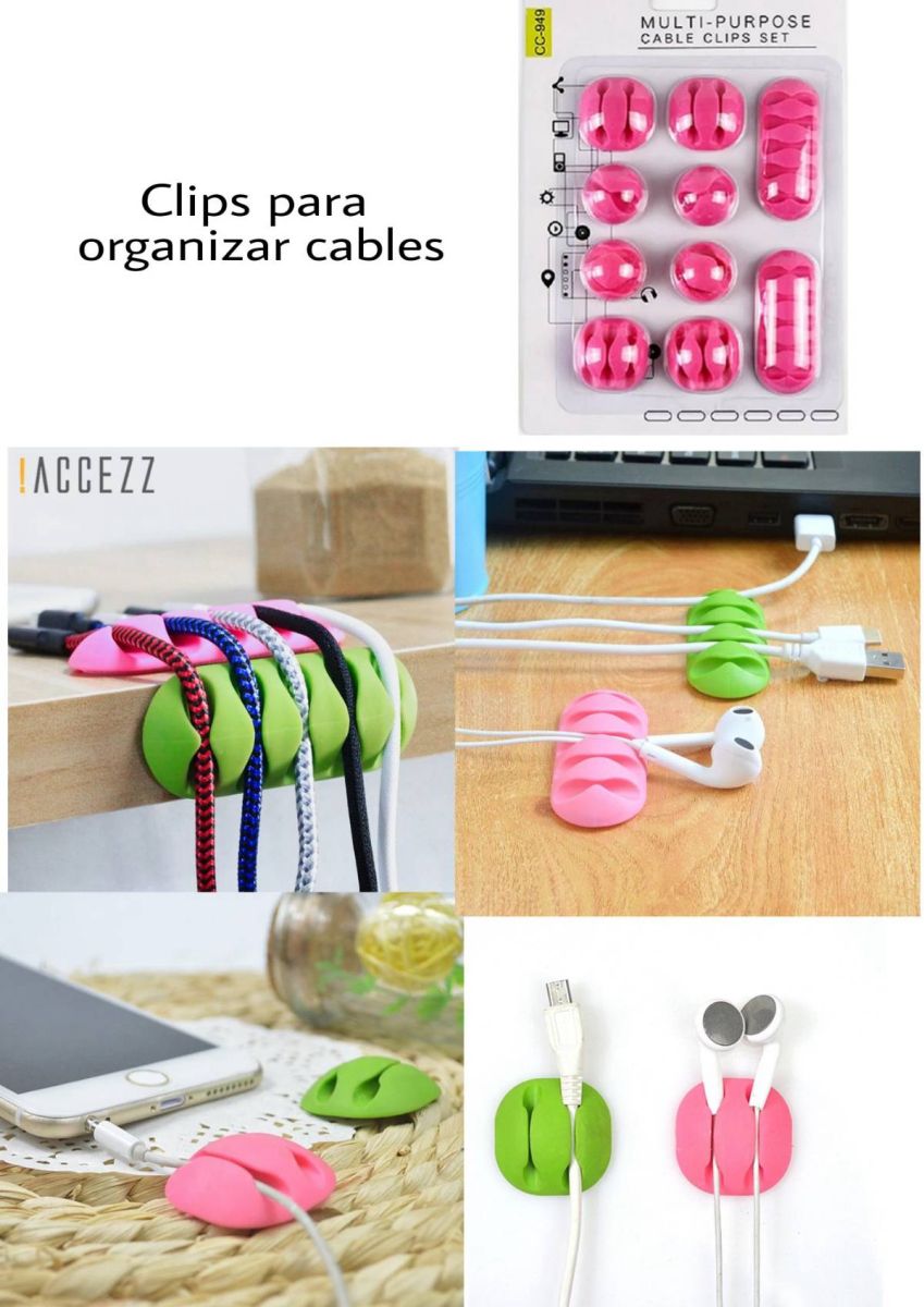Clips organizadores de cables