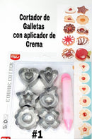 Cortadores de galletas con aplicador de crema