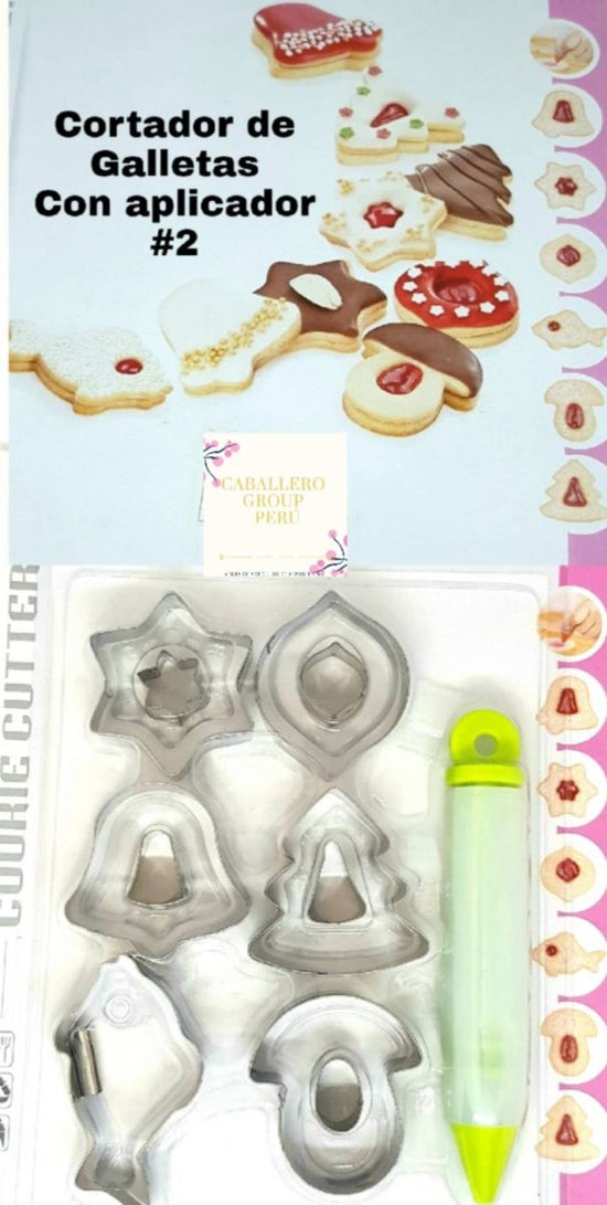 Cortadores de galletas con aplicador de crema