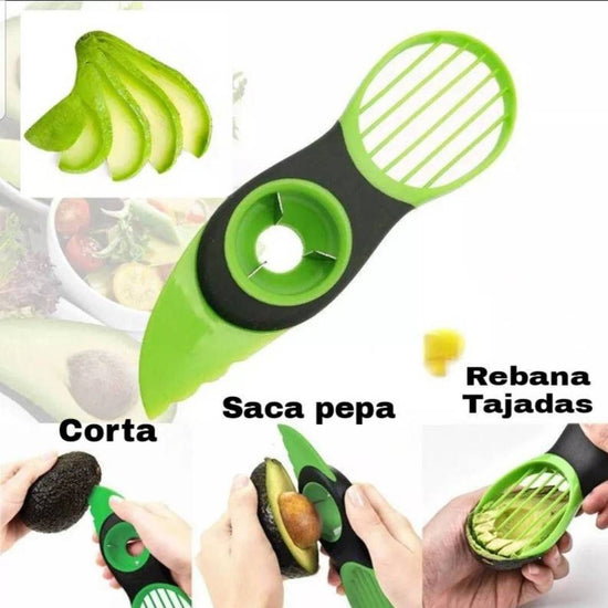 Cortador de palta Corta, despepa y rebana