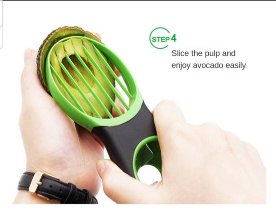 Cortador de palta Corta, despepa y rebana