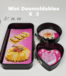 Mini Desmoldables  x 3