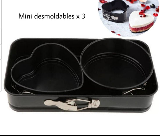 Mini Desmoldables  x 3