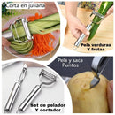 Pelador y cortador multifuncional